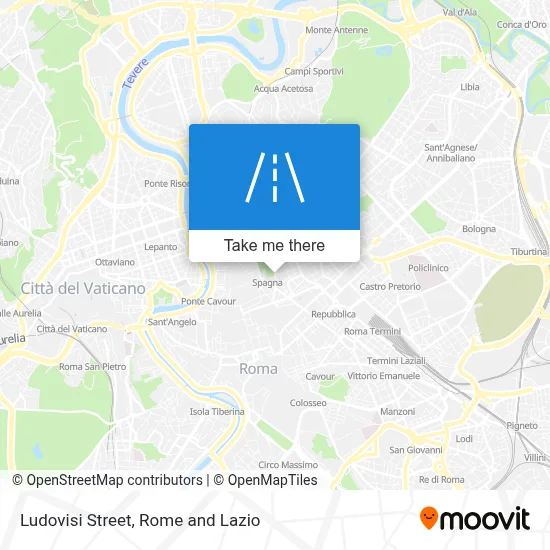 Ludovisi Street map