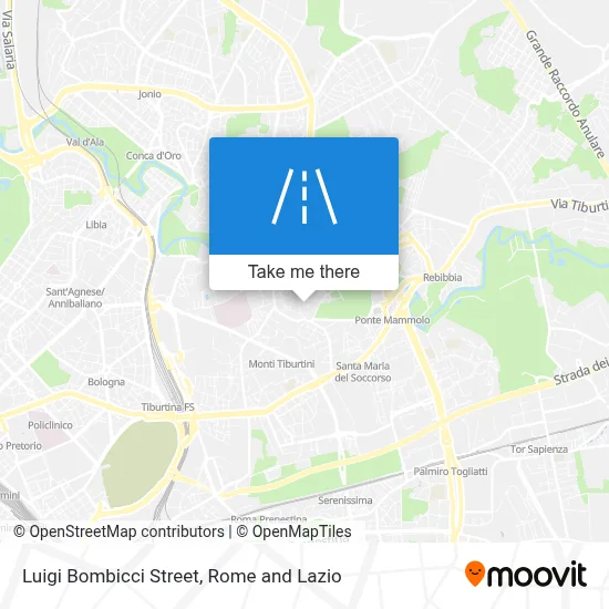 Luigi Bombicci Street map