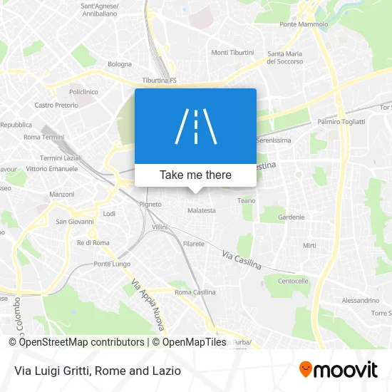 Luigi Gritti Street map