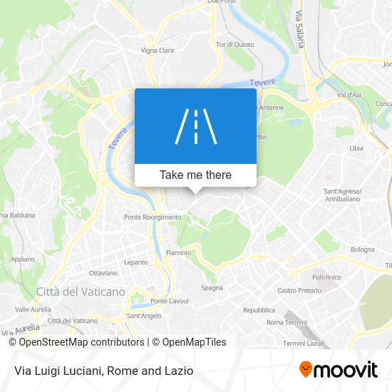 Via Luigi Luciani map