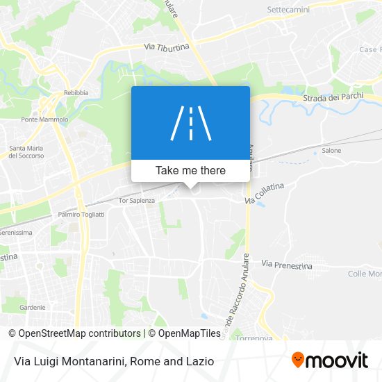 Via Luigi Montanarini map