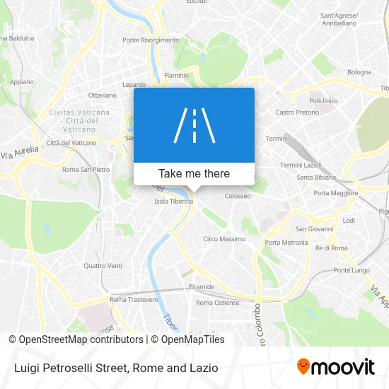 Luigi Petroselli Street map
