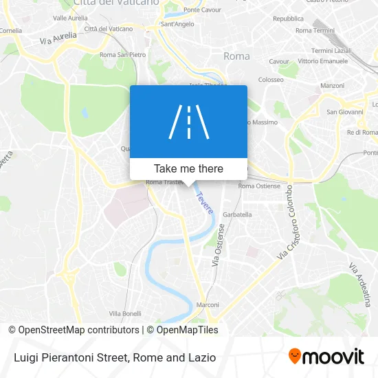 Luigi Pierantoni Street map