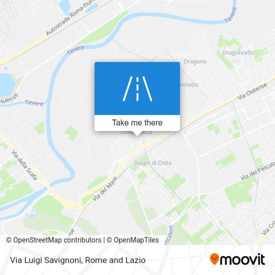 Via Luigi Savignoni map