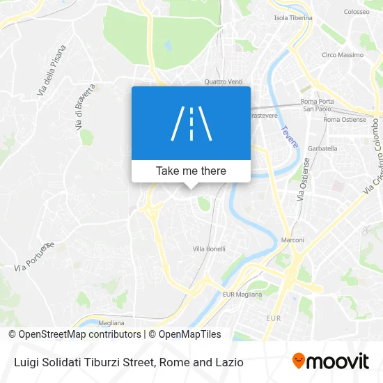 Luigi Solidati Tiburzi Street map