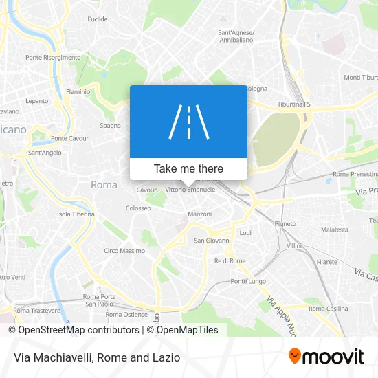 Via Machiavelli map