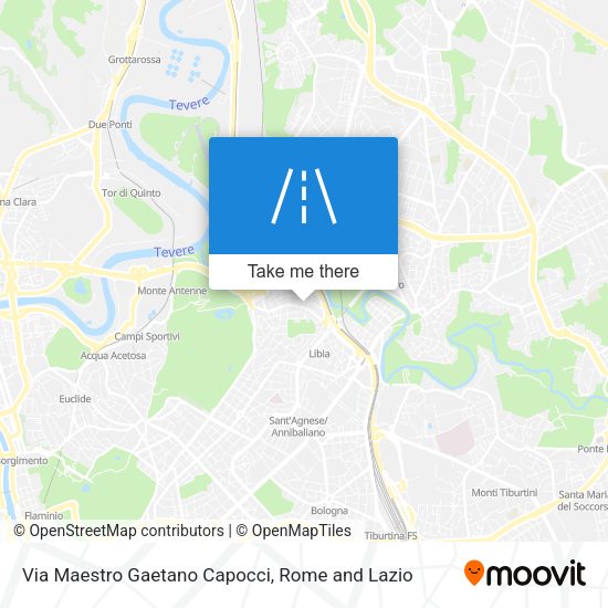 Via Maestro Gaetano Capocci map