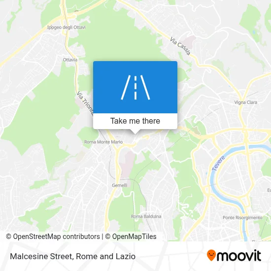 Malcesine Street map
