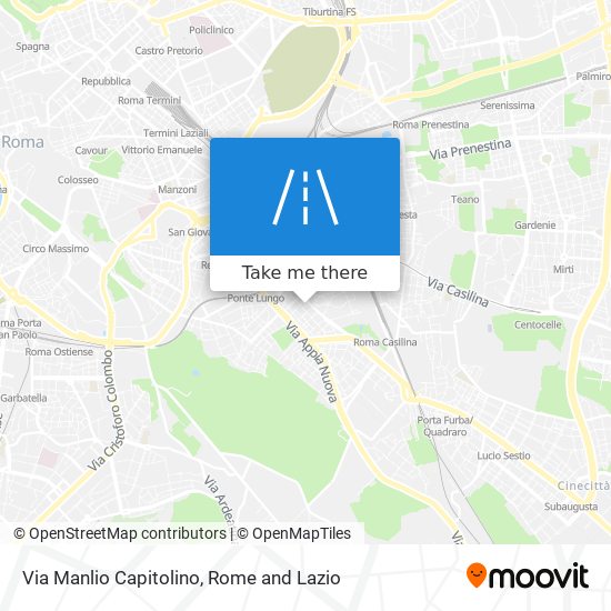 Via Manlio Capitolino map