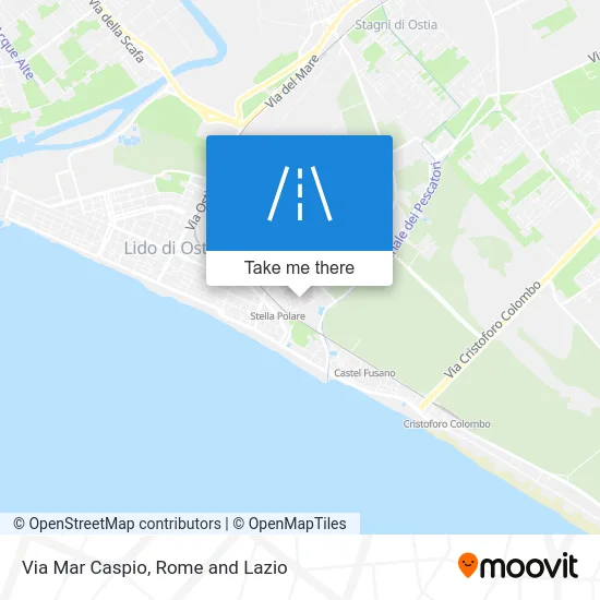 Caspian Sea Street map