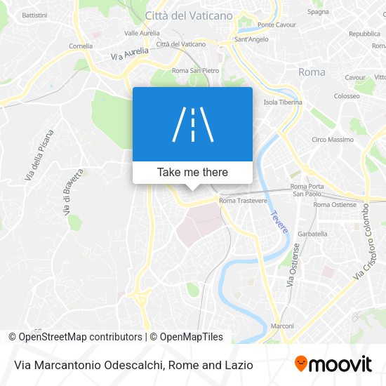 Via Marcantonio Odescalchi map