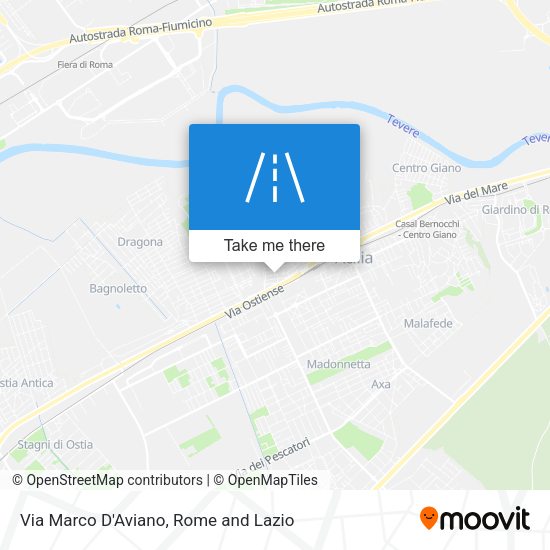 Via Marco D'Aviano map
