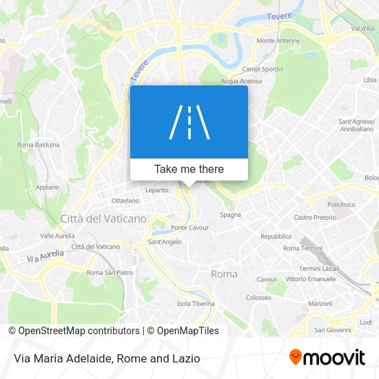 Via Maria Adelaide map