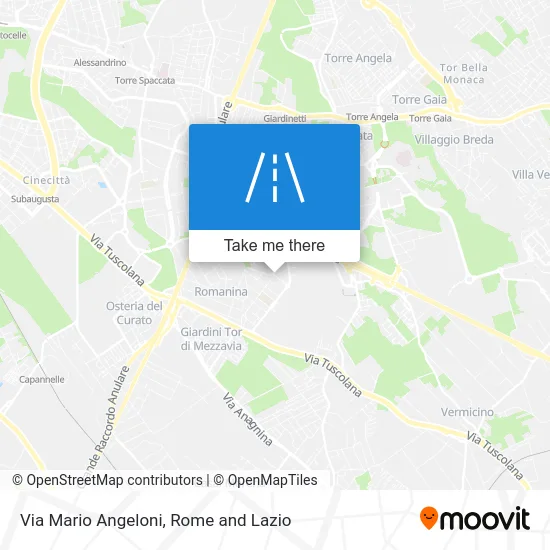 Via Mario Angeloni map