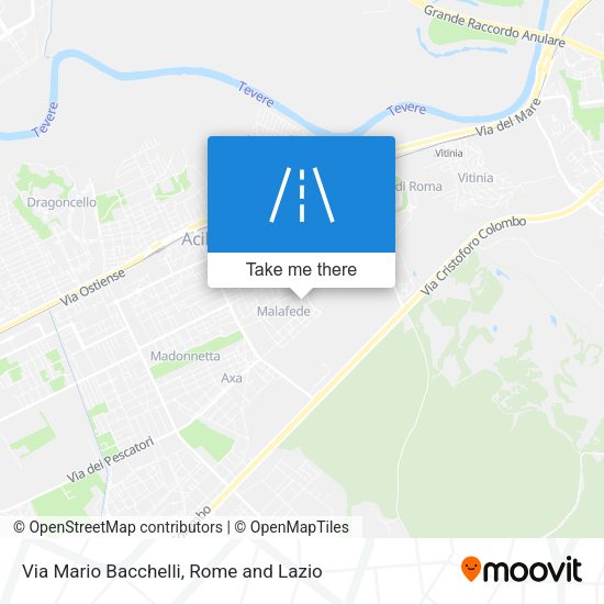 Via Mario Bacchelli map