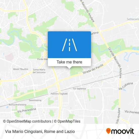 Mario Cingolani Street map