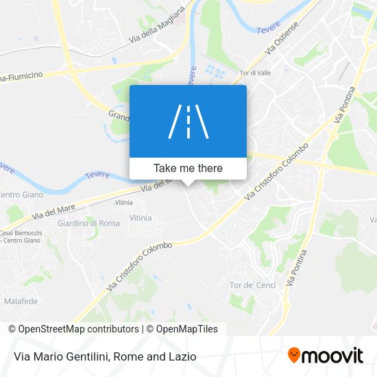 Via Mario Gentilini map