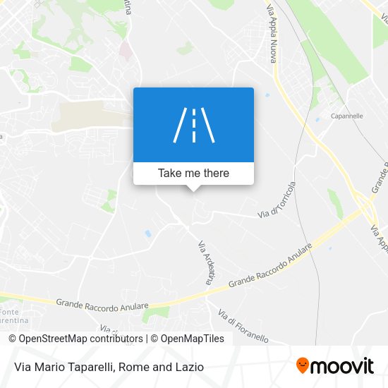Via Mario Taparelli map