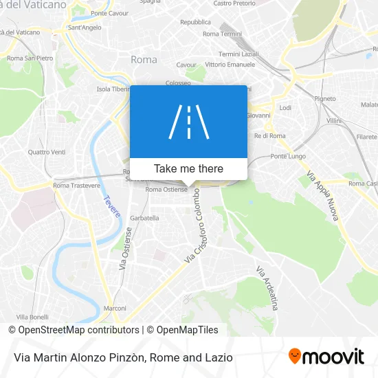 Martin Alonzo Pinzòn Street map