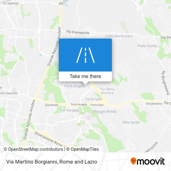 Via Martino Borgianni map