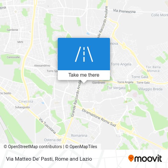 Via Matteo De' Pasti map
