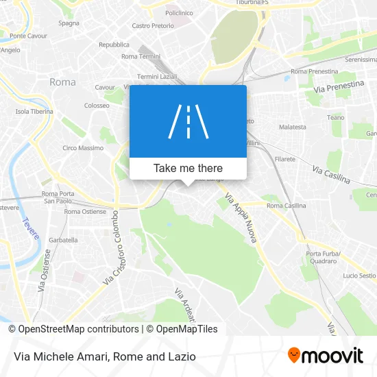 Michele Amari Street map