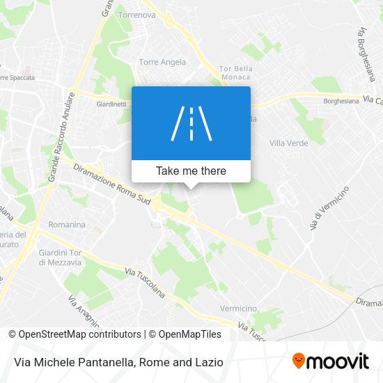 Via Michele Pantanella map