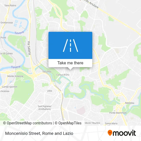 Moncenisio Street map