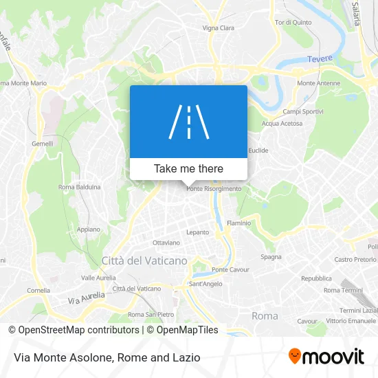 Mount Asolone Street map