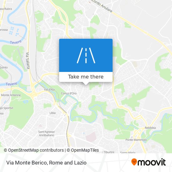 Via Monte Berico map