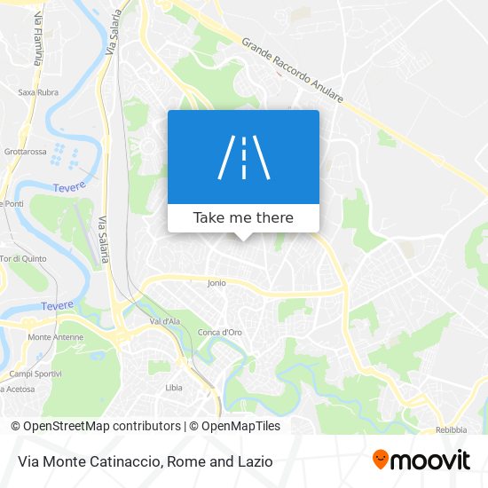 Via Monte Catinaccio map