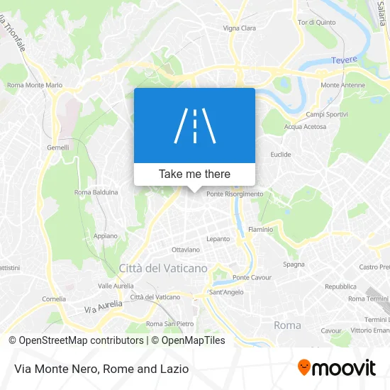 Monte Nero Street map