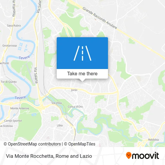 Monte Rocchetta Street map
