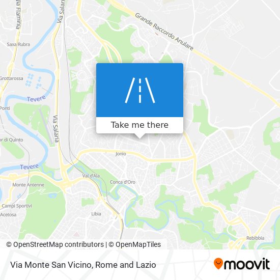 Via Monte San Vicino map