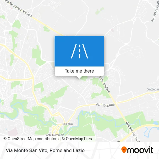 Monte San Vito Street map