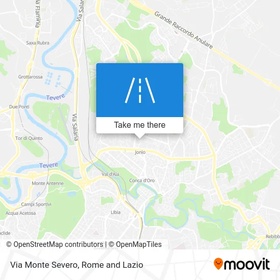 Monte Severo Street map