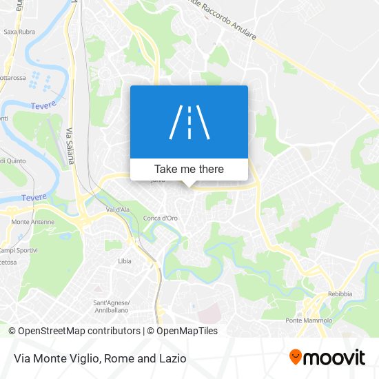 Via Monte Viglio map