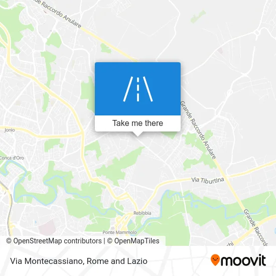 Montecassiano Road map