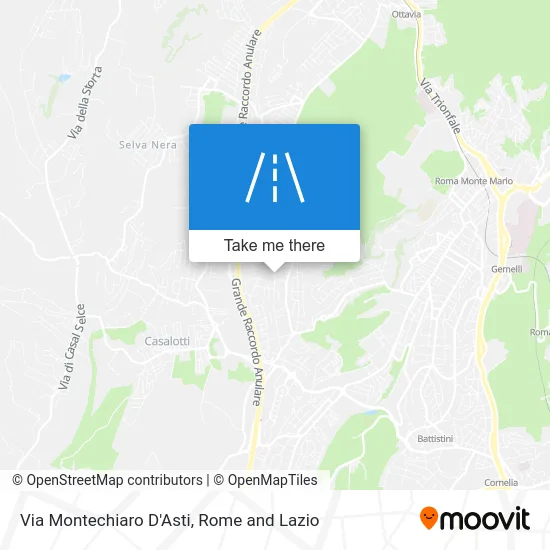 Montechiaro D'Asti Street map