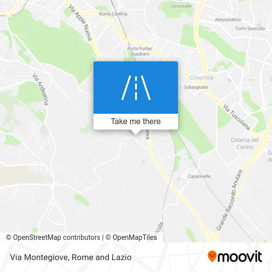 Montegiove Street map