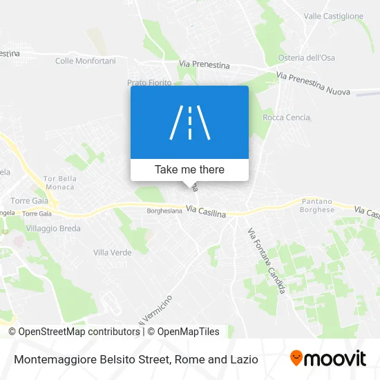 Montemaggiore Belsito Street map