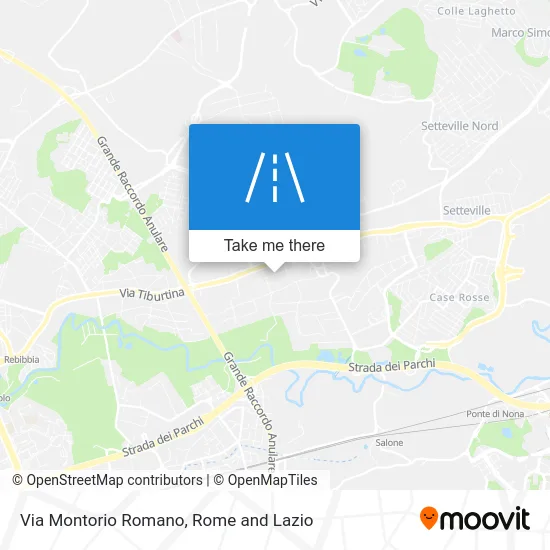 Montorio Romano Street map