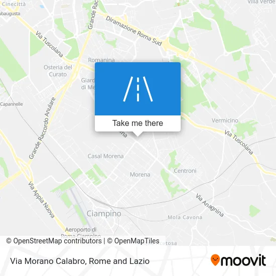 Morano Calabro Street map