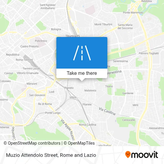 Muzio Attendolo Street map