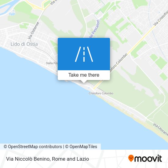 Via Niccolò Benino map