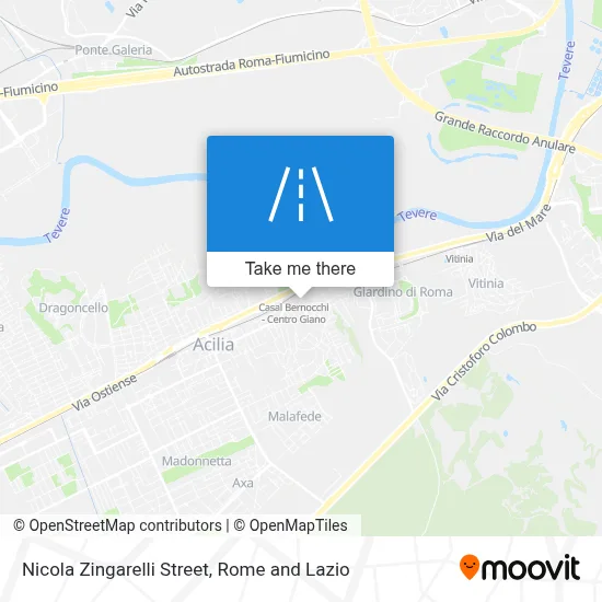 Nicola Zingarelli Street map