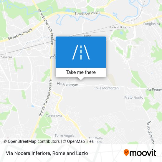 Via Nocera Inferiore map