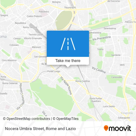 Nocera Umbra Street map