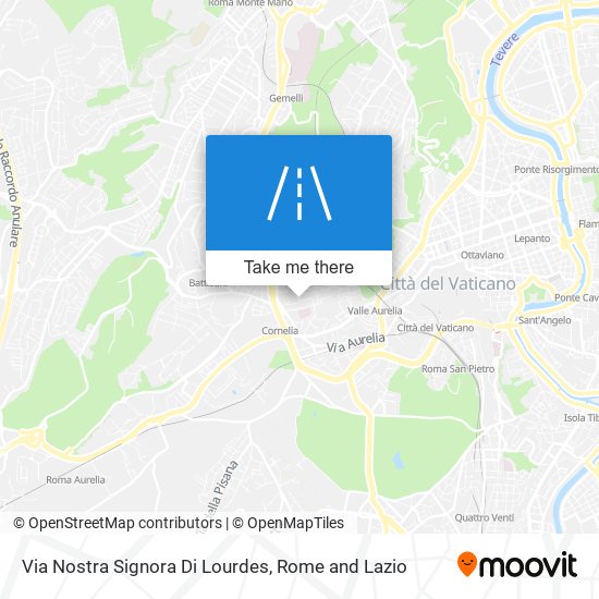 Via Nostra Signora Di Lourdes map