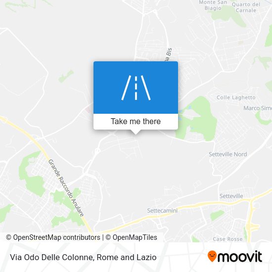 Via Odo Delle Colonne map